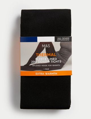 M&S Collection + 200 Denier Thermal Fleece Lined Tights