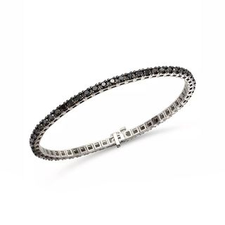 Bloomingdale's + Black Diamond Bracelet in 14K White Gold