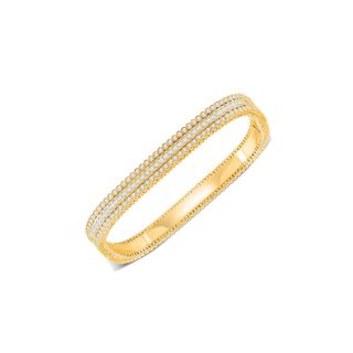 Harakh + Diamond Bangle Bracelet in 18K Yellow Gold