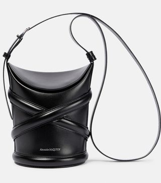 Alexander McQueen + Curve Small Leather Bucket Bag