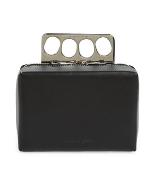 Alexander McQueen + Mini Four Ring Calfskin Box Bag