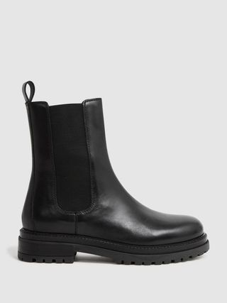 Reiss + Black Thea Leather Chelsea Boots