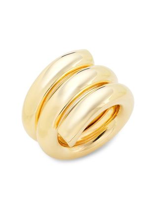 Jennifer Fisher + Lilly 10K Gold-Plated Coil Ring