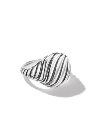 David Yurman + Sculpted Cable Pinky Ring in Sterling Silver