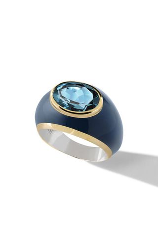 Cast + The Highlight Dome Ring - Blue Topaz