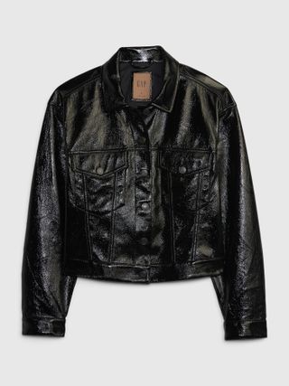 Gap + Vegan Patent Leather Jacket