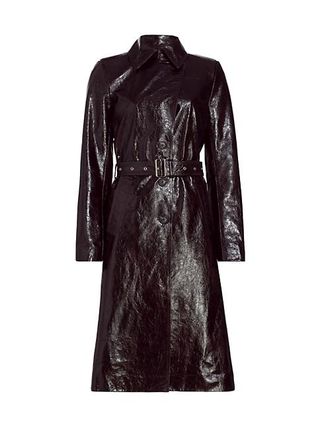 Helmut Lang + Patent Leather Trench Coat