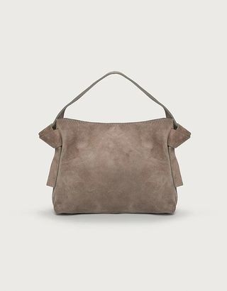 The White Company + Pembroke Knot Suede Cross Body Bag