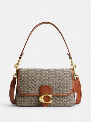 Coach + Soft Tabby Shoulder Bag in Micro Signature Jacquard