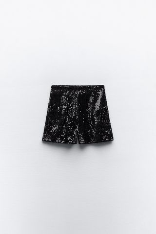 Zara + Sequin High Waisted Shorts