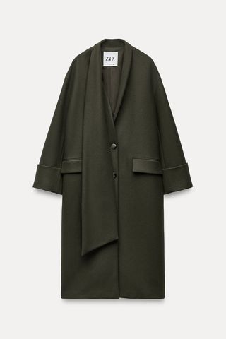 Zara + Collection Scarf Coat