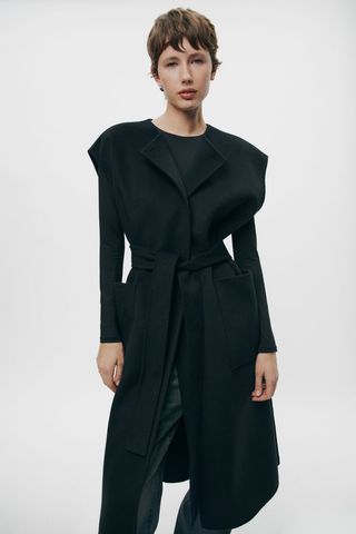 Zara + Double-Faced Wool-Blend Waistcoat