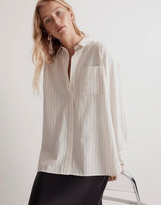 Madewell + Signature Poplin Oversized Shirt