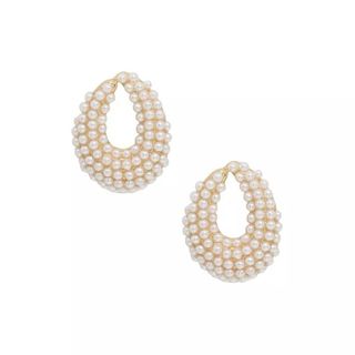 Ettika + Cluster Stud Imitation Pearl Earrings