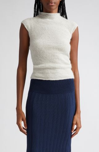 Paloma Wool + Guidi Cap Sleeve Alpaca Blend Sweater