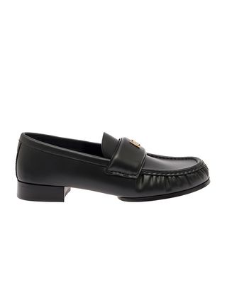 Givenchy + Black Loafers With Logo Detail