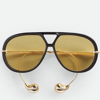 Bottega Veneta + Drop Aviator Sunglasses