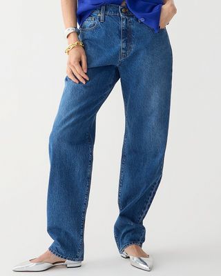 J.Crew + Slouchy-Straight Jean in Turney Wash