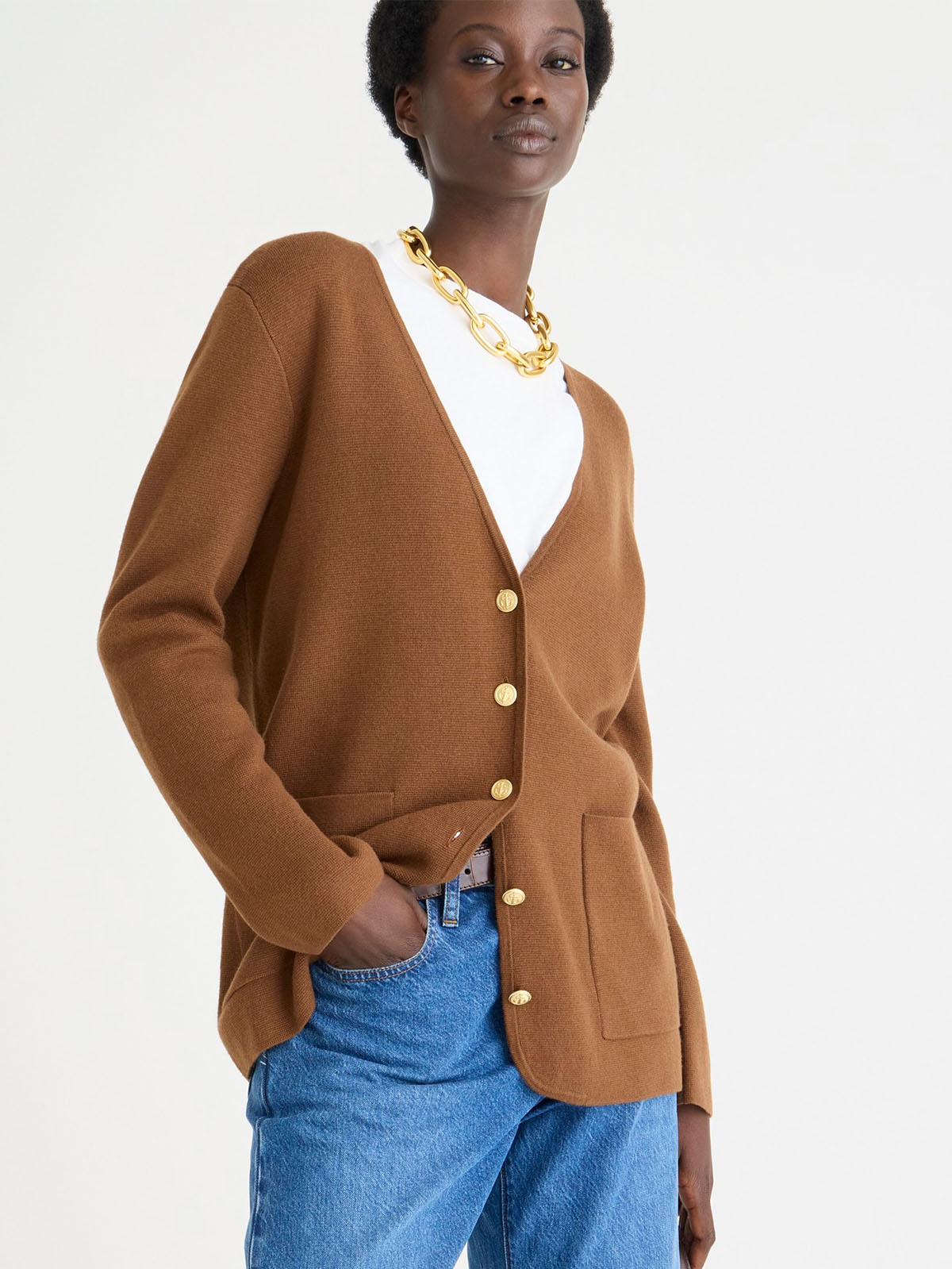 J.Crew + Giselle V-Neck Sweater-Blazer