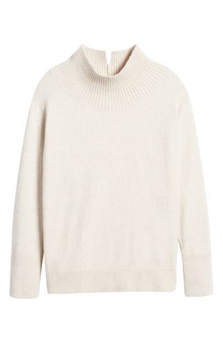 Caslon + Mock Neck Cotton Blend Sweater
