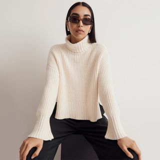 Madewell + Wide Rib Turtleneck Sweater