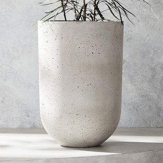 CB2 + Seminyak Grey Cement Indoor/Outdoor Planter