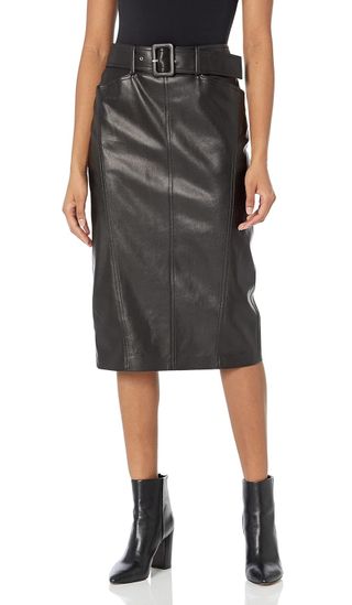 Theory + Belted Seam Skirt