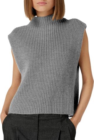Himosyber + Sleeveless Knit Sweater Vest