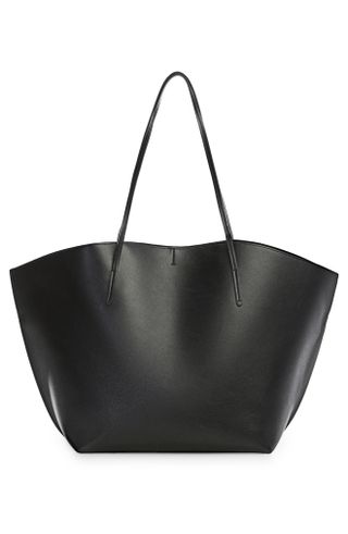 Mango + Double Handle Faux Leather Shopper Bag