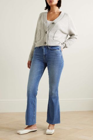 Frame + Le Jane Cropped High-Rise Straight-Leg Jeans
