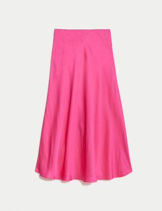 Marks & Spencer + Satin Midaxi Slip Skirt