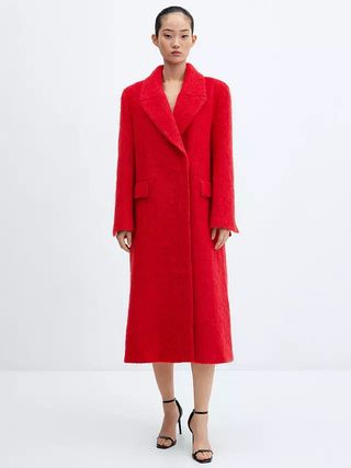 Mango + Carmin Wool Blend Oversized Coat