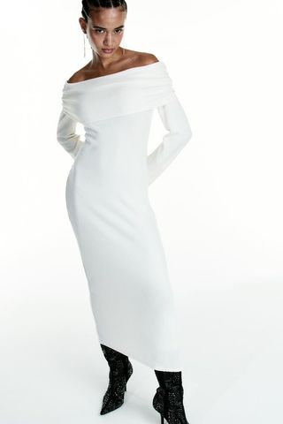 H&M + Off-the-Shoulder Bodycon Dress