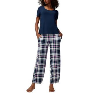 Soma + Cool Nights Short-Sleeve Top + Pants Set