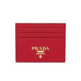 Prada + Compact Front Logo Cardholder