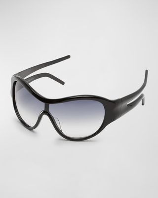 Christopher Esber + Uma Acetate Shield Sunglasses