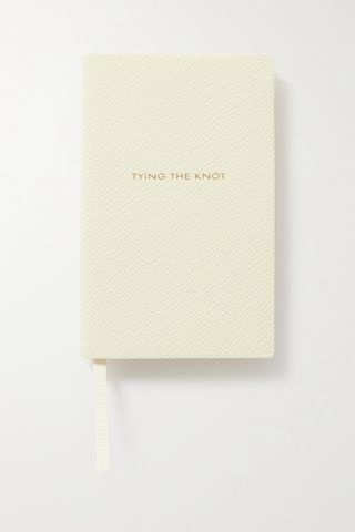 Smythson + Panama Tying the Knot Textured-Leather Notebook