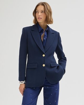 J.Crew + Blazer-Jacket in Italian Double-Cloth Wool Blend