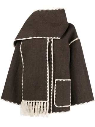 Toteme + Wool-Blend Scarf Jacket