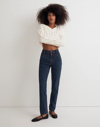 Madewell + The Perfect Vintage Wide-Leg Jean in Bryers Wash: Yoke Edition