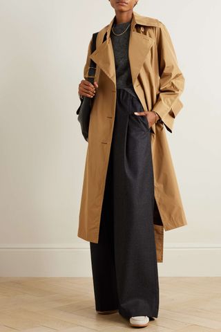 Joseph + Rainwear Chatsworth Belted Double-Breasted Shell Trench Coat