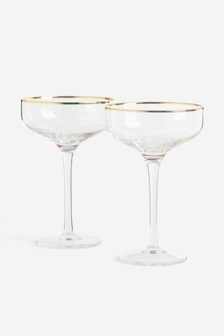 H&M + 2-Pack Champagne Coupes
