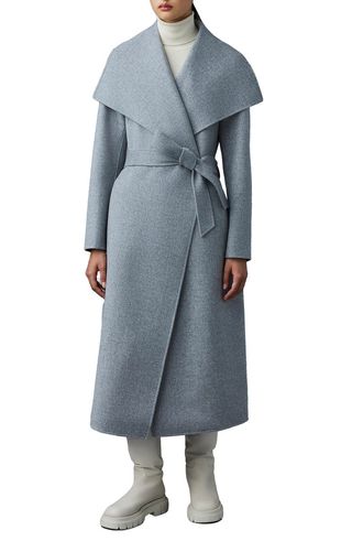 MacKage + Mai Long Wool Wrap Coat