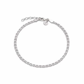 Daisy London + Infinity Flat Chain Bracelet in Sterling Silver
