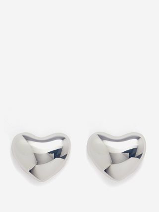 Annika Inez + Voluptuous Heart Small Sterling-Silver Earrings