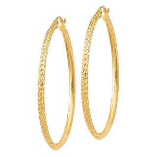 Fred Meyer Jewelers + Hoop Earrings in 14K Yellow Gold