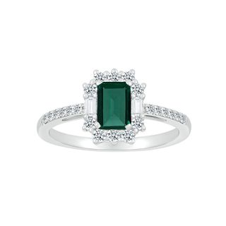 Fred Meyer Jewelers + Emerald and White Sapphire Ring