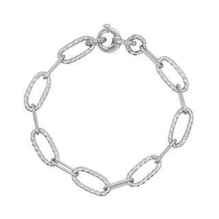 Fred Meyer Jewelers + Paper Clip Link Bracelet in Sterling Silver