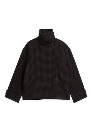 Arket + Chequered Wool-Blend Jacket