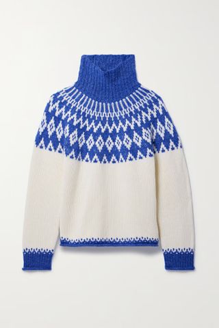 Alex Mill + Bailey Fair Isle Merino Wool-Blend Turtleneck Sweater